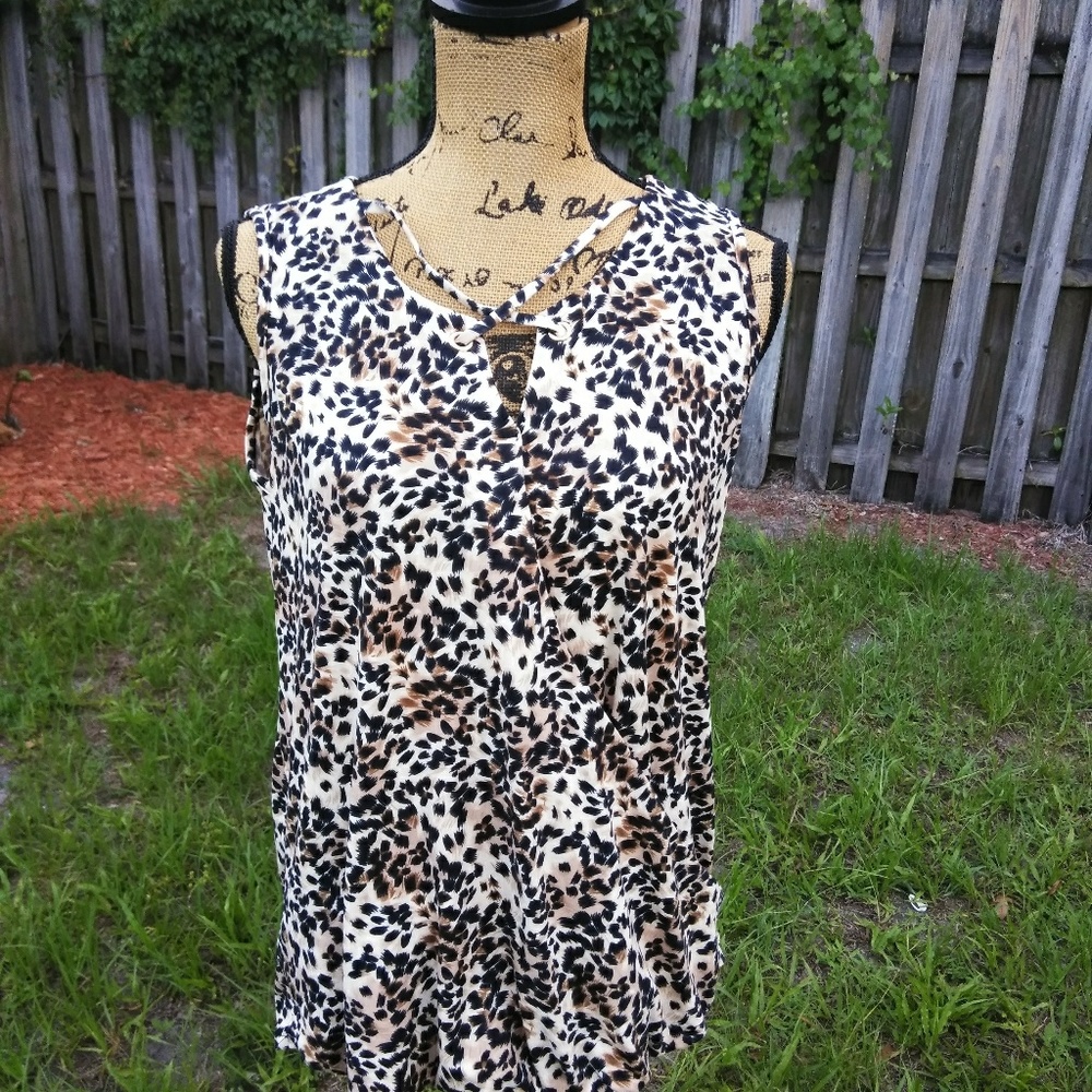 Animal Printed Blouse/Brand New w/ Tags